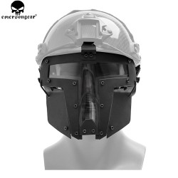 EmersonGear Iron Warrior Mask for FAST Helmets - Lens Ver, Black