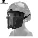EmersonGear Iron Warrior Mask for FAST Helmets - Lens Ver, Black