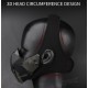 WoSport Multi-dimensional Split Mask with Helmet Mount - Black