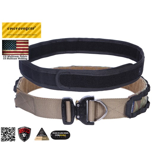 EmersonGear Ronin Style 2-inch Combat Belt with COBRA Buckle - US Multicam, Small