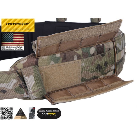 EmersonGear Cry-Style Molle Battle Belt with COBRA Buckle - Black, Medium