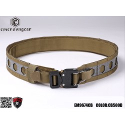 EmersonGear FC-Style "Bison" Combat Belt with COBRA Buckle - Coyote Brown, X-Large