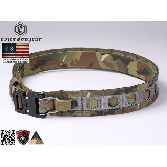 EmersonGear FC-Style "Bison" Combat Belt with COBRA Buckle - US Multicam, Small