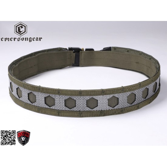 EmersonGear FC-Style "Bison" Combat Belt with COBRA Buckle - Ranger Green, Medium