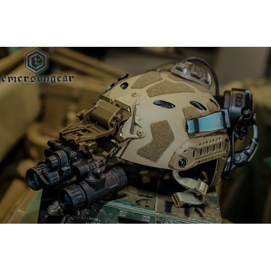 EmersonGear Fast SF Super High Cut Tactical BUMP Helmet - Ranger Green, S-M
