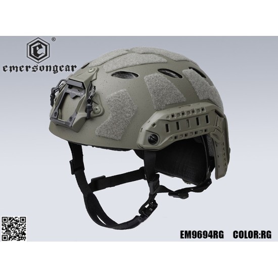 EmersonGear Fast SF Super High Cut Tactical BUMP Helmet - Ranger Green, S-M