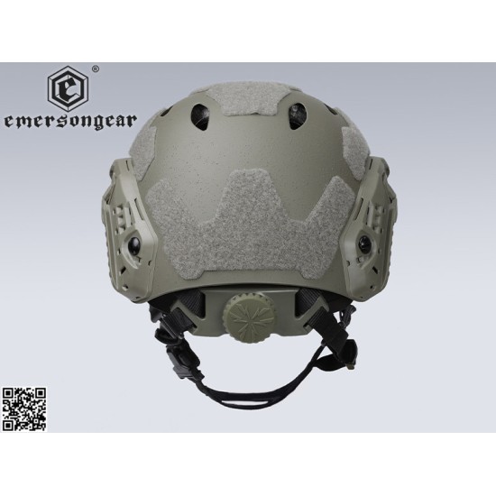 EmersonGear Fast SF Super High Cut Tactical BUMP Helmet - Ranger Green, S-M