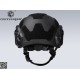 EmersonGear Fast SF Super High Cut Tactical Ballistic-Style Helmet - Black, S-M