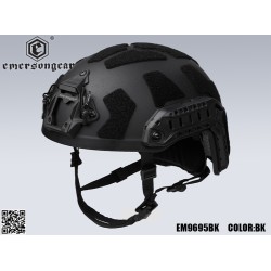 EmersonGear Fast SF Super High Cut Tactical Ballistic-Style Helmet - Black, S-M