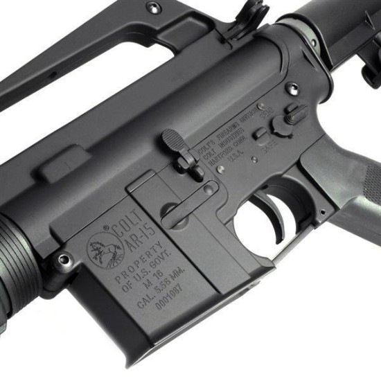 E&C Colt M653 AR-15 AEG Rifle w/ Kestrel V2 ETU - BK