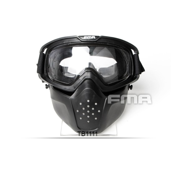 FMA S.A.P Separate Anti Fog Protection Mask - Black