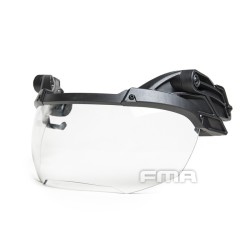 FMA Helmet Visor with Clear Lens for Fast Helmets - Black