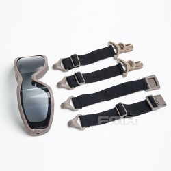 FMA JT Spectra Series Goggle with Double-Layer Clear Lens - Tan