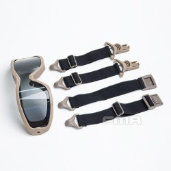 FMA JT Spectra Series Goggle with Double-Layer Clear Lens - Desert
