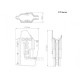 FMA Kydex G17L Holster For SF X300 Light - Black