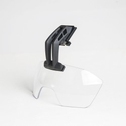 FMA Batlskin Viper Fixed ARM Helmet Visor with Clear Lens for Caiman Helmets - Black