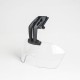 FMA Batlskin Viper Fixed ARM Helmet Visor with Clear Lens for Caiman Helmets - Black