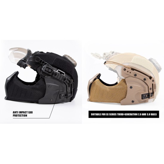 FMA EX Helmet ALL-TERRAIN Mandible Lower Mask - DE