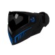 FMA F5 Storm I5 Speedsoft Full Face Mask - Black Blue, Dark Lens