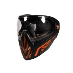 FMA F5 Storm I5 Speedsoft Full Face Mask - Black Orange, Clear Lens