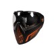 FMA F5 Storm I5 Speedsoft Full Face Mask - Black Orange, Clear Lens