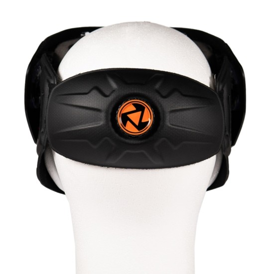 FMA F5 Storm I5 Speedsoft Full Face Mask - Black Orange, Clear Lens