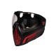 FMA F5 Storm I5 Speedsoft Full Face Mask - Black Red, Clear Lens