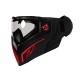 FMA F5 Storm I5 Speedsoft Full Face Mask - Black Red, Clear Lens