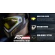 FMA F5 Storm I5 Speedsoft Full Face Mask - Black Blue, Dark Lens