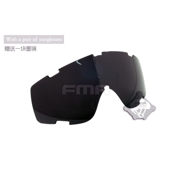 FMA SI Ballistic Style Goggle Set - Black