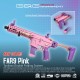 G&G FAR-9 Dual Folding Pistol Caliber Carbine AEG Rifle - Pink
