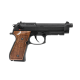 [LIMITED EDITION] G&G GPM92 (M92) GP2 Full Metal Gas Blowback Pistol - Black with Walnut Wood Grip