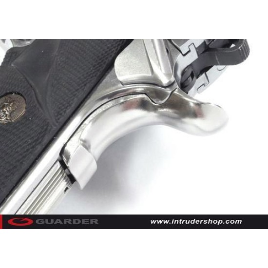 Guarder 1911 MEU Stainless Steel Grip Safety - Silver