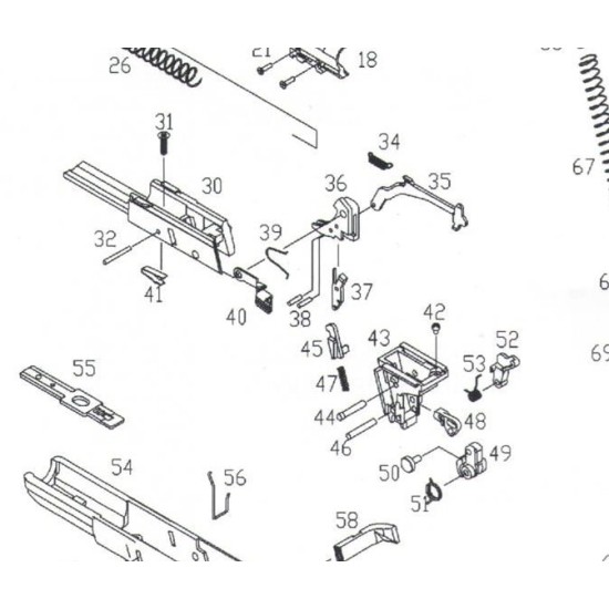 KJW KP-03 Glock Replacement Part #38 - Trigger Pin