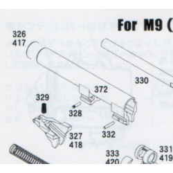 KSC M92 PART #326 - OUTER BARREL