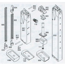 KSC M92 M9A1 ORIGINAL REPLACEMENT PART #K980 - MAG BASE PLATE