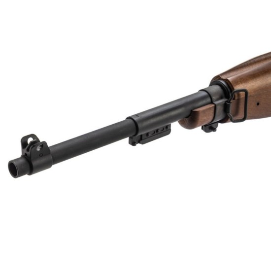 King Arms M1A1 Paratrooper Carbine CO2 Gas Blowback Rifle - Real Wood
