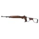 King Arms M1A1 Paratrooper Carbine CO2 Gas Blowback Rifle - Real Wood