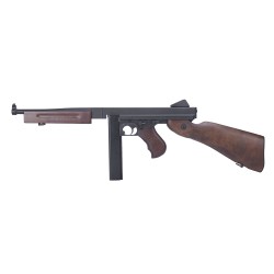 King Arms Thompson M1A1 Military's Model AEG Rifle - Real Wood