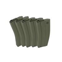 King Arms M16 120rd Mid-Cap AEG Magazine, OD - Box of 5pcs