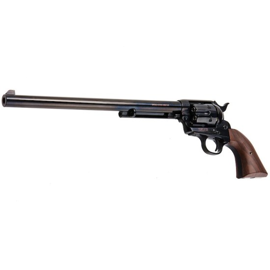 King Arms Colt SAA .45 Buntline Special V2 Gas Revolver - Electroplating Black