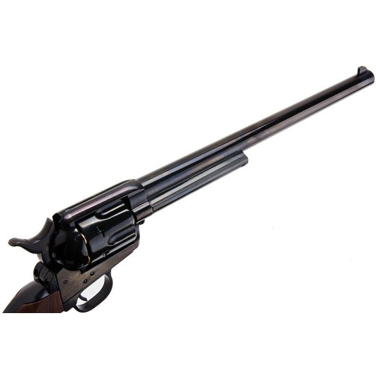 King Arms Colt SAA .45 Buntline Special V2 Gas Revolver - Electroplating Black