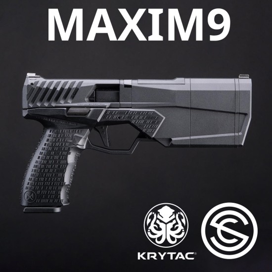 Krytac SilencerCo Licensed Maxim 9 Suppressed Gas Blowback Pistol