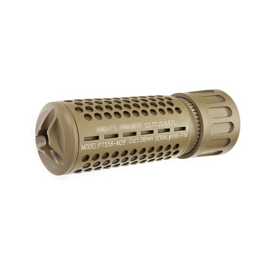 KAC QDC CQB AIRSOFT DUMMY SUPPRESSOR - 14mm CW Thread - TAN