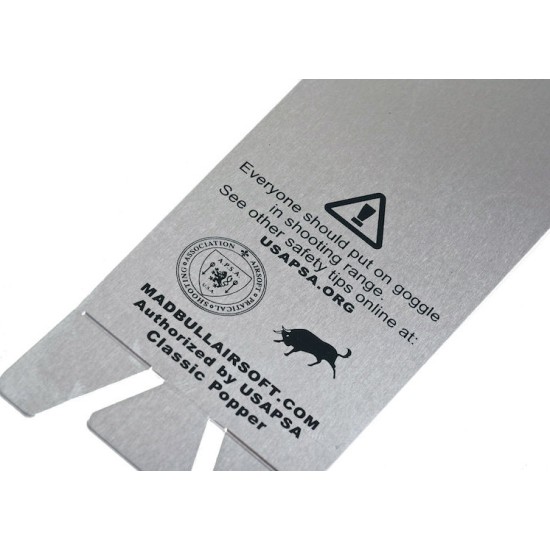 Madbull Airsoft IPSC Aluminum Classic Popper Target (5-pack)