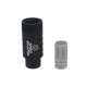 Madbull x Noveske KFH Airsoft "Flaming Pig" Amplifier Muzzle - 14mm CCW, Black