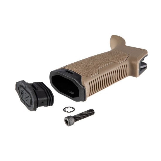 Strike Industries Overmolded Enhanced Pistol Grip for M4 GBB - 15 Degree, FDE