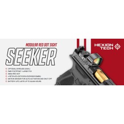 Hexion Tech SEEKER Pistol Optic with Multi-Reticle, 30K Battery Life