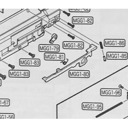TOKYO MARUI MP7 A1 GBB PART # MGG1-80 - SELECTOR BAR