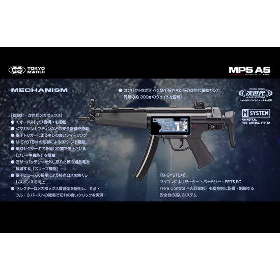 Tokyo Marui HK MP5A4 Next Gen Recoil Shock NGRS AEG Sub-Machine Gun (M SYSTEM)